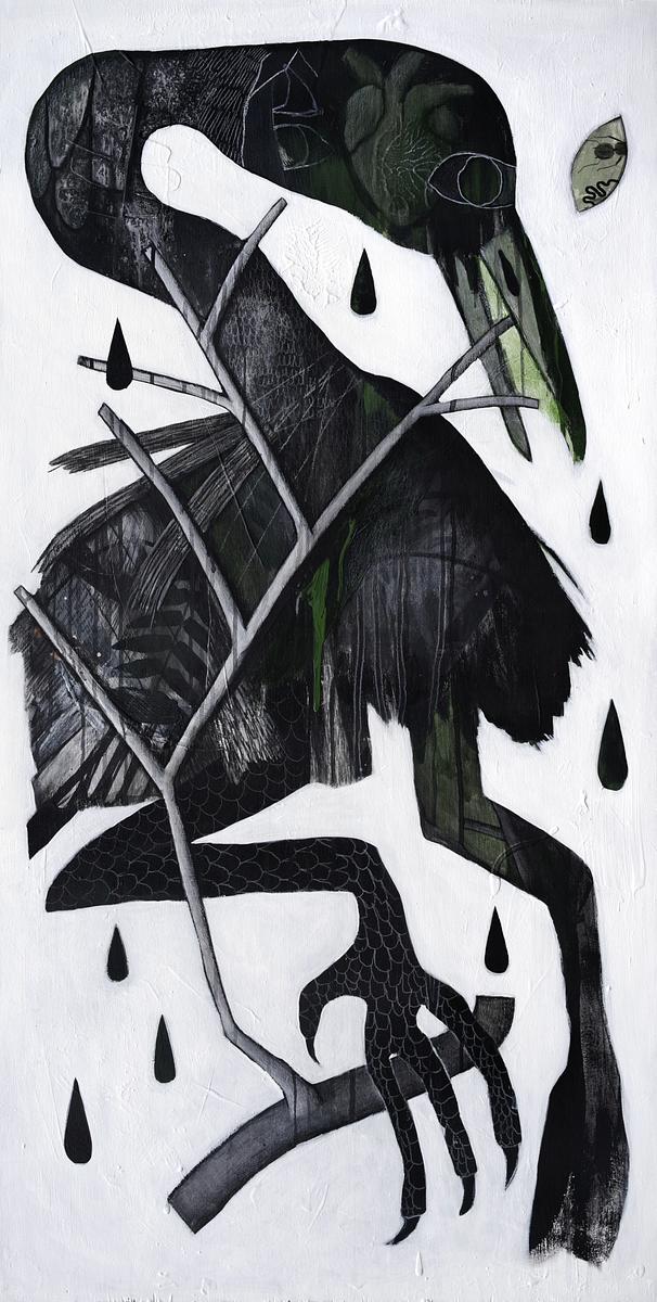 heron bleeds green