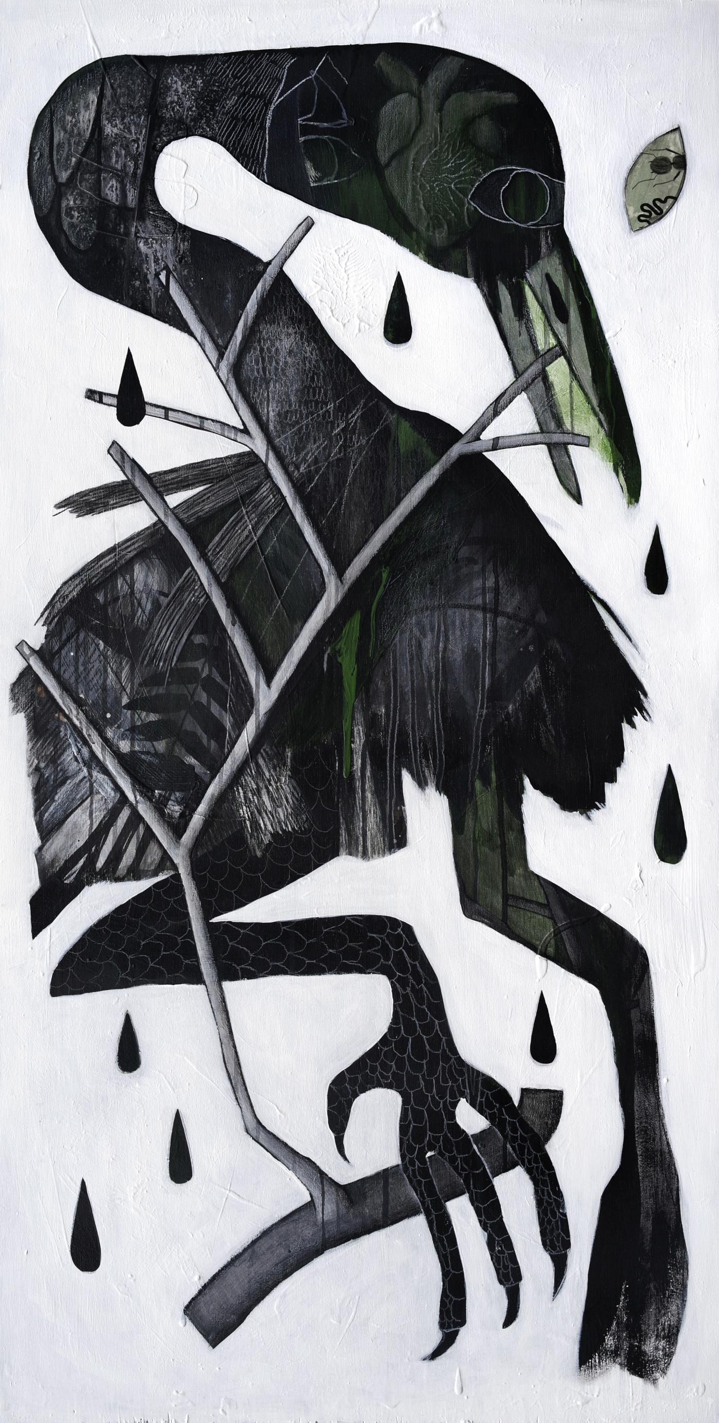 heron bleeds green